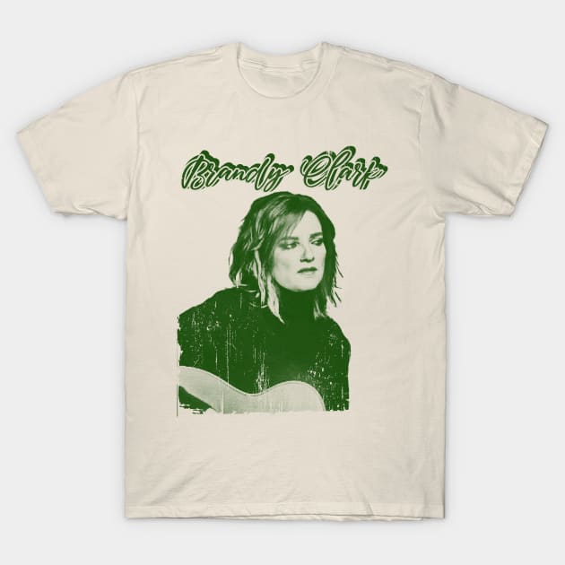 brandy clark - green solid style T-Shirt by Loreatees